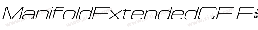ManifoldExtendedCF E字体转换